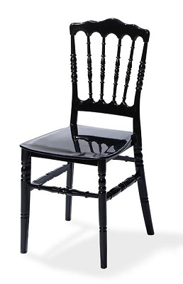 Kunststoff Stuhl Napoleon schwarz