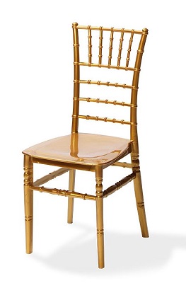 Kunststoff Stuhl Tiffany gold