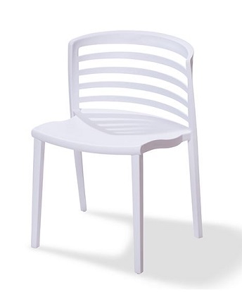 Kunststoff Stuhl Riviera weiß