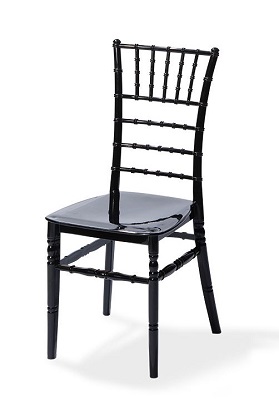 Kunststoff Stuhl Tiffany schwarz
