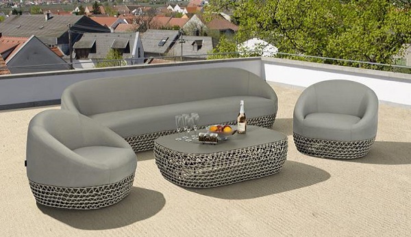 Outdoor MAUI Loungegruppe taupe