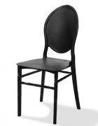 Medaillion schwarz Kunststoff Stuhl