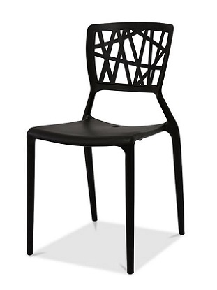 Event Kunststoff Stuhl Webb schwarz