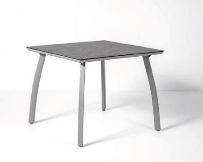 Tisch SUNSET eckig 90x90cm grau-grau