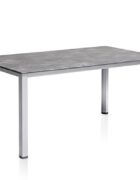 CUBIC Dining-Tisch 160x90cm silber